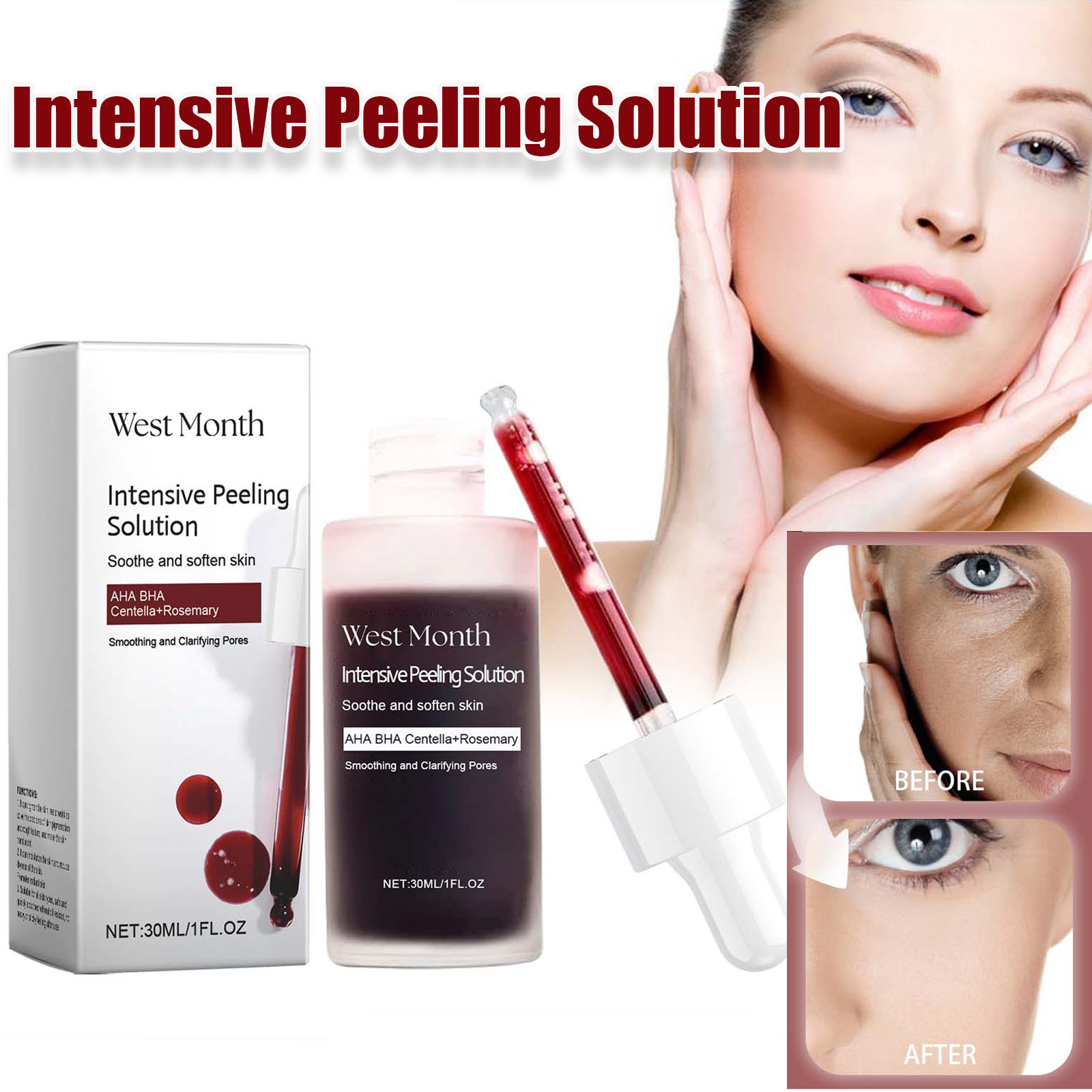 Ferulic Acid Serum - Peeling Face Serum Anti Acne Brightening