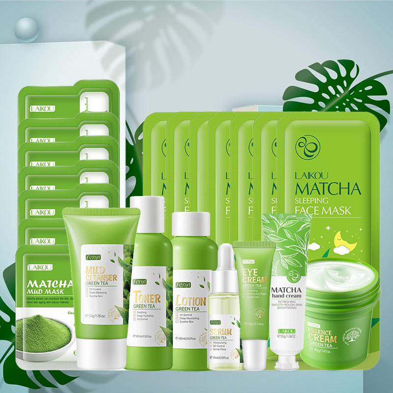 Green Tea Skin Care Kit Korean - Skincare Korea review and price