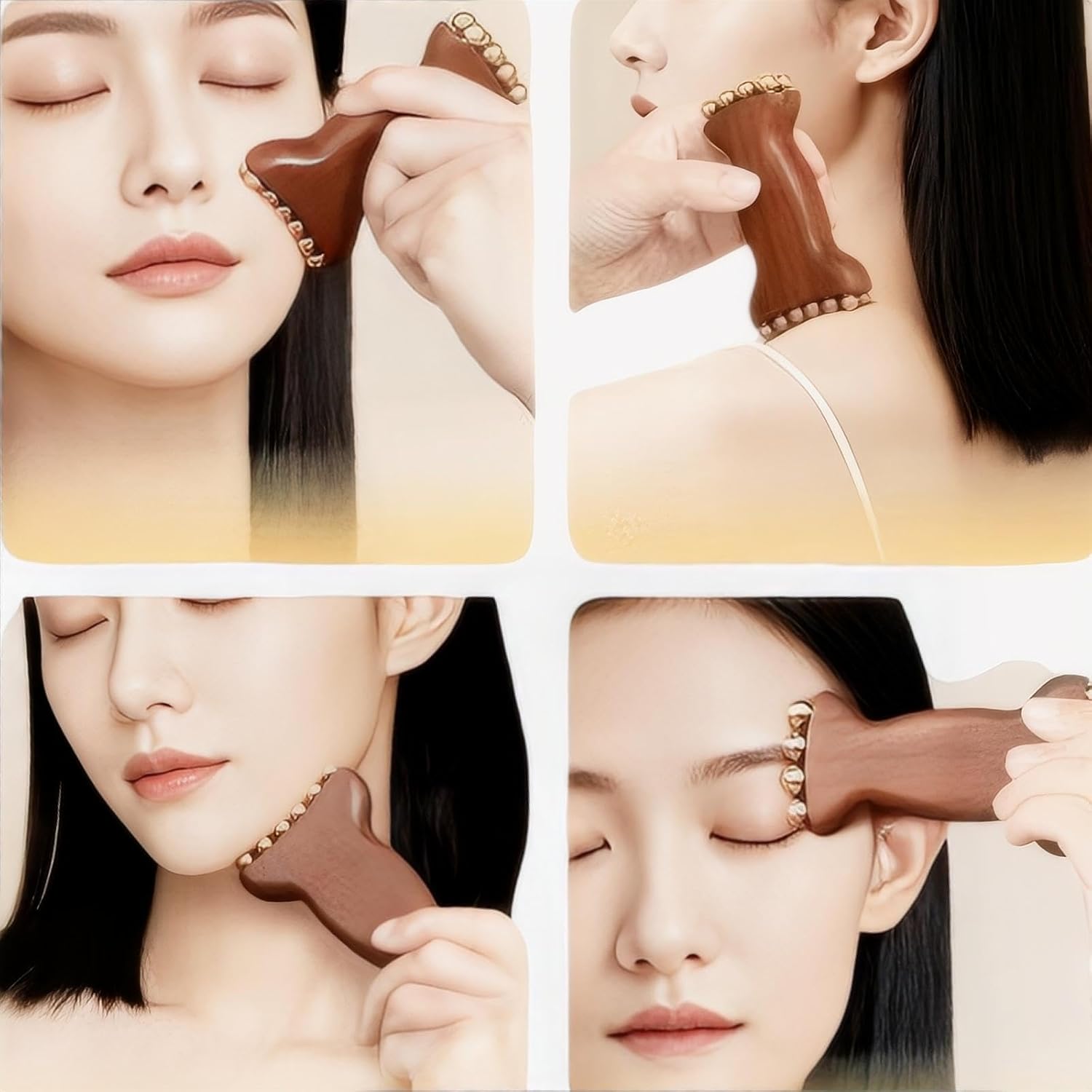 Brass Facial Contour Roller So - Skincare Glowing review and price