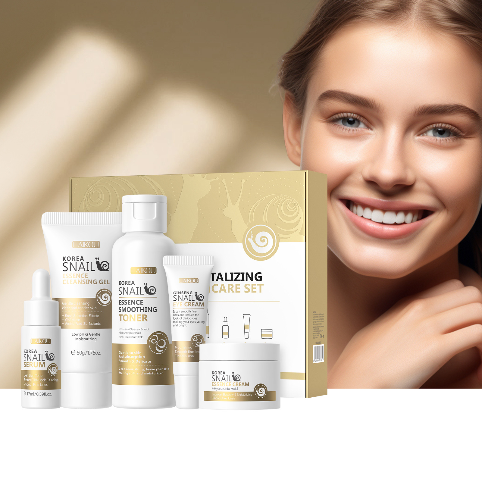 5pcs Boxed Korea Snail Skin Ca - Skincare Korea review and price